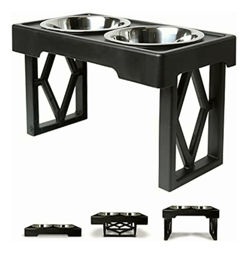 Pet Zone Designer Diner Cuencos Elevados Ajustables Para