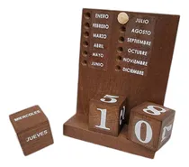 Comprar Set 2 Calendarios Perpetuo Chico Escritorio Artesanal Buró