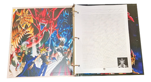 Yugi Oh Carpeta Escolar Tamaño Carta Con 100 Hojas
