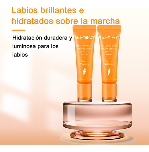 Balsamo Labial De Zanahoria Hidratante Protector Labios Gel