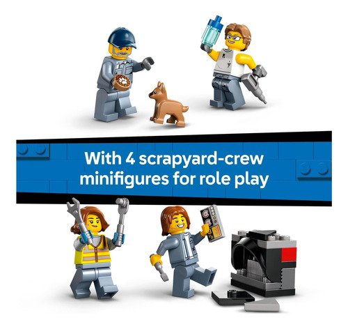 Lego City Scrapyard Con Automóviles Construyendo Figuras De
