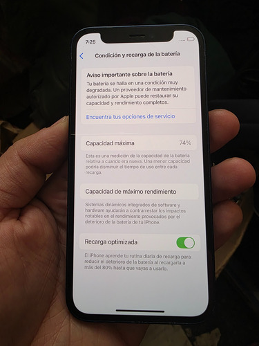 Apple Iphone 12 Mini (64 Gb) - Azul Batería 74% Libre Azul (Reacondicionado)