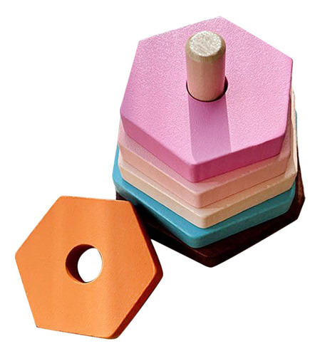 Juguete Apilable De De Madera Para Niños, Bloques De