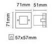 Imagen 3 de 8 de Pack 2 Spot Embutir Pared Escaleras Rectangular Led Marca: Candil Fan Ep10005 Luz Calida/fria Acero Inoxidable