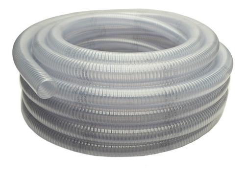 Manguera De Succión 2 PuLG. Grado Atóxico Transparente 20mts