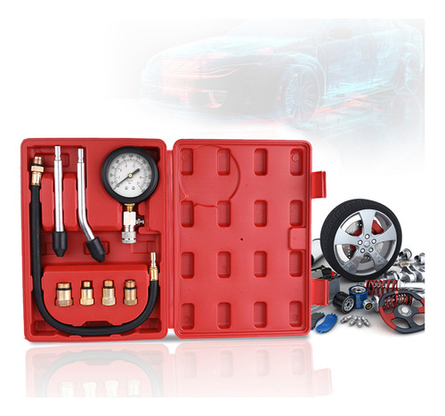 Medidor De Pressão Do Motor A Gasolina De 0-300psi Com Estuq