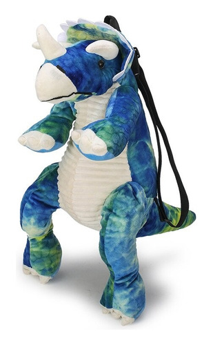 Mochila Dinosaurio Felpa Para Niño Niña Varios Colores 