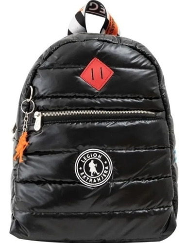 Mochila urbana Legion Extranjera Edna color negro diseño pop 8L