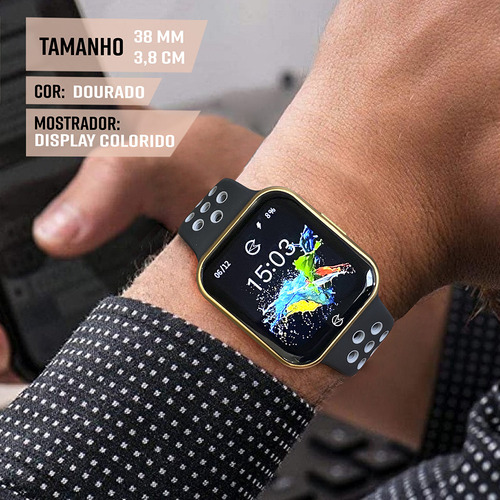 Relógio Smartwatch Champion Digital Preto 1 Ano Garantia
