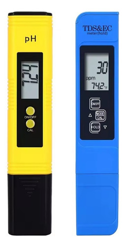 Kit Medidor 2 X 1 De Ph Portátil 0-14 Y Medidor Tds Ppm