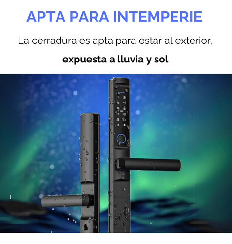 Cerradura Inteligente Wifi Exterior Para Puertas Intemperie