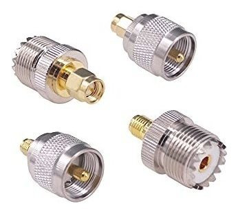 Conectores Rfaha 4pzs Coaxial Sma Macho/hembra A Uhf