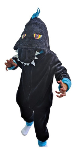 Pijama Kigurumi Godzilla Infantil, Mameluco Disfraz 