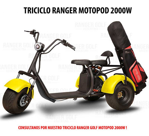 Imagen 12 de 15 de Ranger Golf Moto Eléctrica Ruedas Anchas / No Sunra