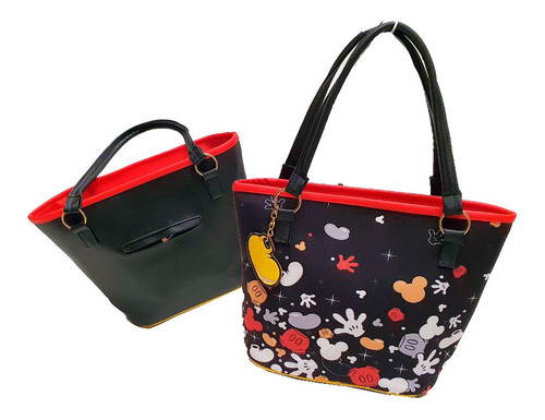 Imagen 3 de 4 de Bolsa Morral Dama Micky Mouse Mickey Alta Calidad