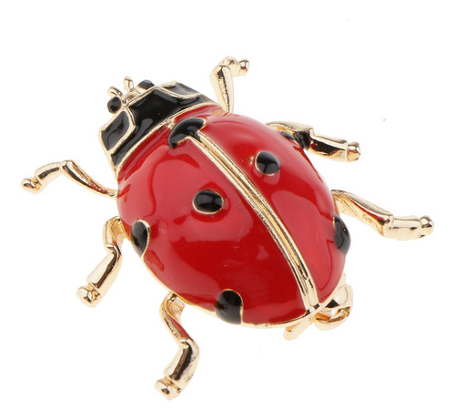 4 Unids Mariquita Linda Mariquita Broche Pin Insecto Broche