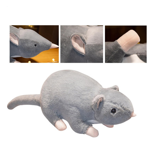 Ratón De Peluche 12 5 Pulgadas Dibujos Animados Ratones Gris