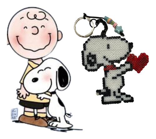 Llavero De Snoopy, Hama Beads
