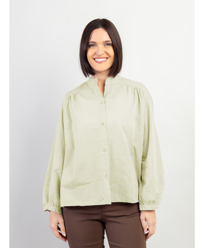 Camisa Tipo Camisola Cuello Mao Brunella