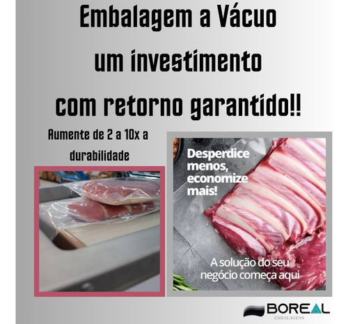 Embalagem A Vacuo 22x35 12 Micras 1000 Unidades