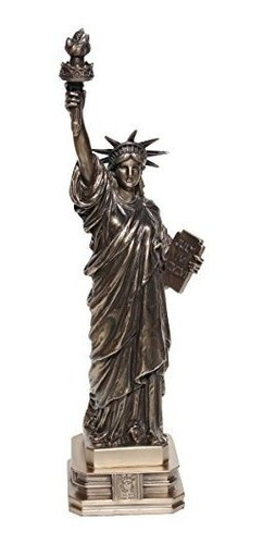 12,38 Pulgadas La Estatua De La Libertad Escultura De Bronce
