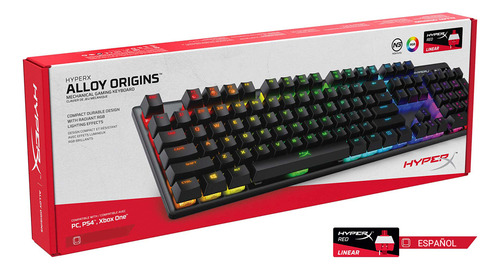 Teclado Mecanico Hyperx Alloy Origins Rgb Red
