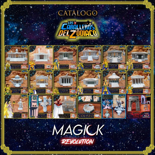 Imagen 10 de 10 de 3 Figuras Casas Del Santuario Saint Seiya Caballeros Zodiaco