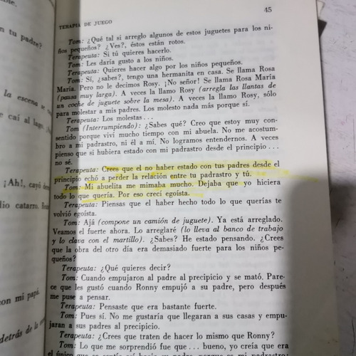 Terapia De Juego Virginia M. Axline. 10a Impresión 1988. (Usado)