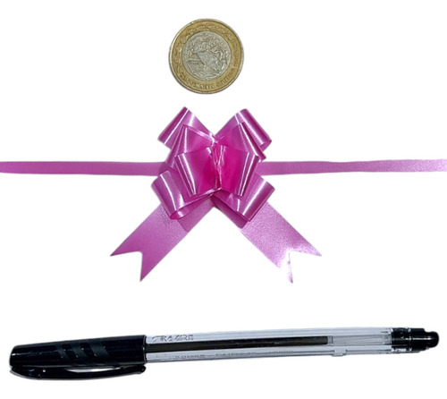 100pzs Moños Para Regalo Liso Chico Obsequio Decoracion Rosa Mexicano 100 Moño Liso Chico