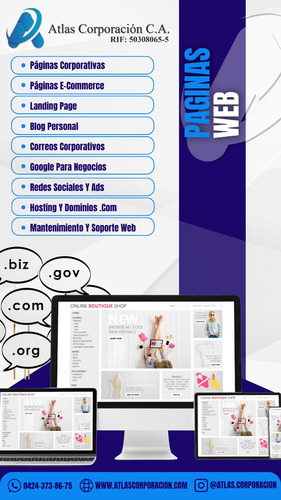 Creacion De Paginas Web + Hosting + Dominio