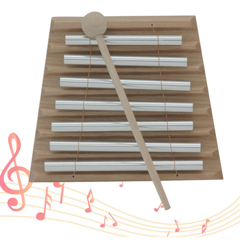 Campana De Percusión Manual De 7 Tonos, Carillón Portátil