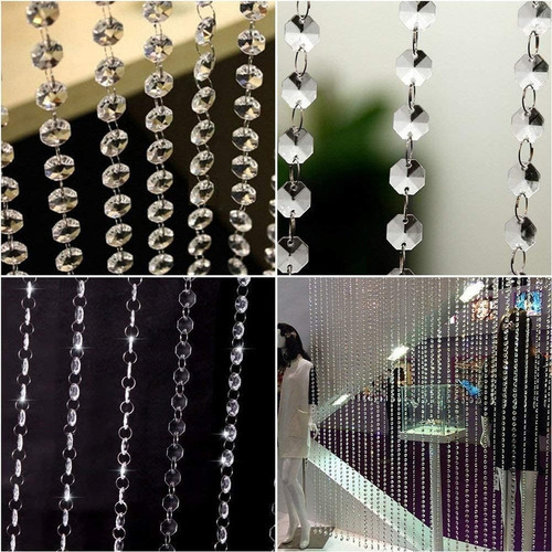 Cadena For Cortinas De Boda Con Cuentas De Cristal Acrílico