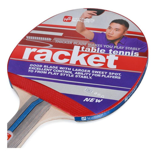 Kit Tênis De Mesa Hyper 02 Raquetes 03 Bolas Rede E Suporte