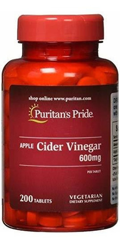 Vinagre De Sidra De Manzana 600 Mg Puritan's Pride 200