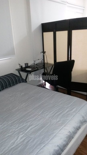 Imagem 4 de 14 de Flat Para Locação - R$ 5.500 1 Dormitório 1 Vaga - Pj52236