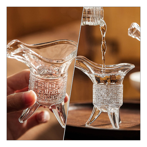 1 Juego De Dispensador De Vasos De Vidrio Con Diseño Retro,