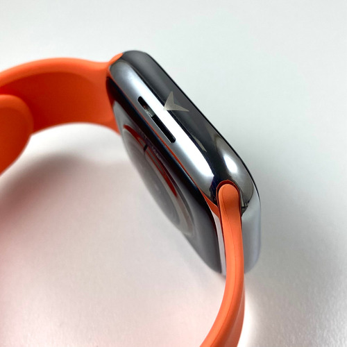Malla Smart Watch 42 44 Mm Silicona Naranja 4.2 Cm