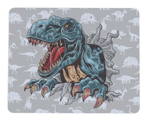 Mouse Pad Criativo Retangular 22x18 Dinossauro T-rex