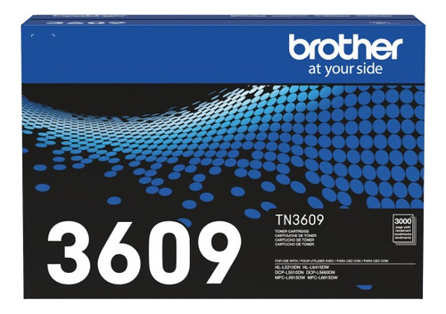 Toner Original Brother Tn3609 Negro L5210 L6415 L5510 L6915