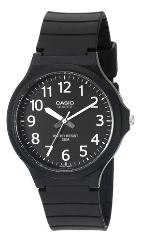 Casio Mw240-1bv Reloj Negro De Cuarzo Con Pantalla Analógica