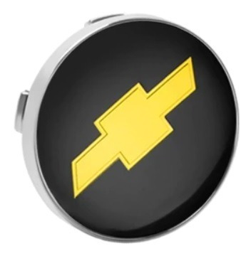 1 Tapa Centro Llanta Emblema Chevrolet 60mm Negro