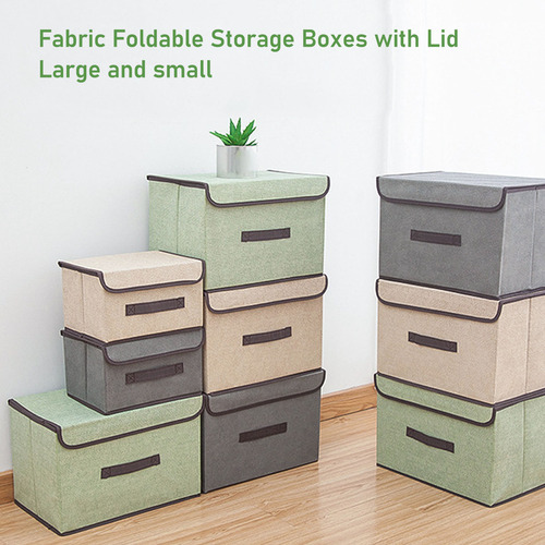 6 Caja De Almacenamiento De Ropa Con Tapa Plegable