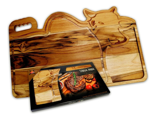 Tabua De Carne Logo Do Boi Sem Nome - Full Cor Marrom
