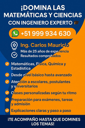 Clases Particulares De Matemáticas Y Ciencias