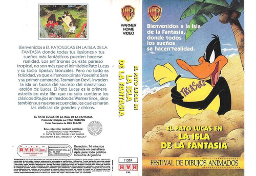 El Pato Lucas En La Isla De La Fantasia Vhs Opc Digitalizada