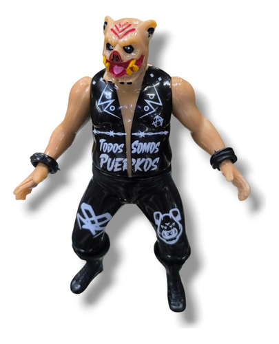 Figura Luchador De Arena Pig Decapitador Puerquiza Extrema