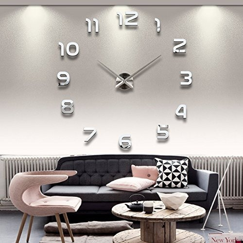 Elikeable Moderno 3d Frameless 3d Grandes Relojes De Pared D