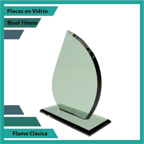 Placas En Vidrio Forma Flame Clasica