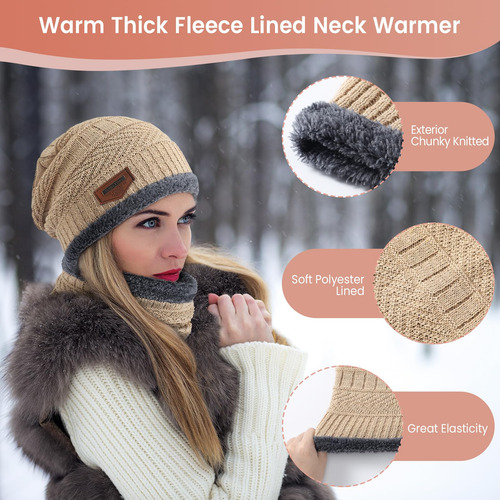 Conjunto De Guantes Invierno Y Gorro Táctil Calavera Nieve Color Diseño De La Tela