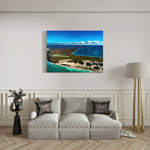 Quadro Canvas Faixa De Ilha Marítima Somente Tela 30x45cm